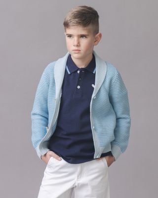 Big Boys Hope and Henry Organic Shawl Collar Cardigan Sweater