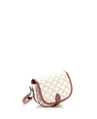 Medium Folco Bag Triomphe Coated Canvas