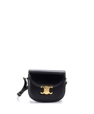 Triomphe Besace Clea Flap Bag Leather