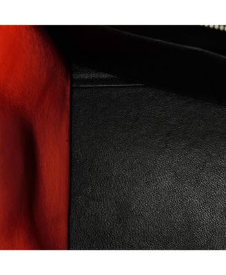 Small Tricolor Trapeze Bag Leather