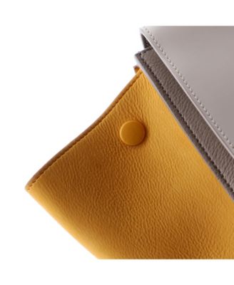 Small Trapeze Bag Leather with Patent