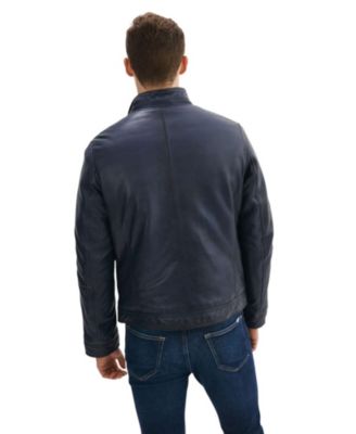 Men's GUNNAR Leather Biker Jacket