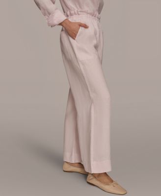 Women's High-Rise Relaxed Linen Pants