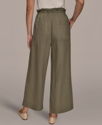 Women's High-Rise Relaxed Linen Pants