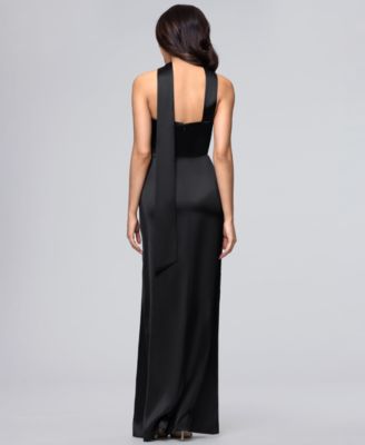 Juniors' Strapless Sleeveless Gown