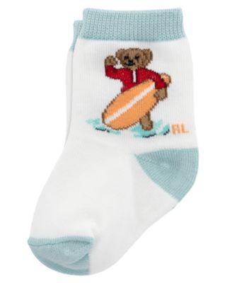 Baby Boys' Embroidered Socks, 3-Pack