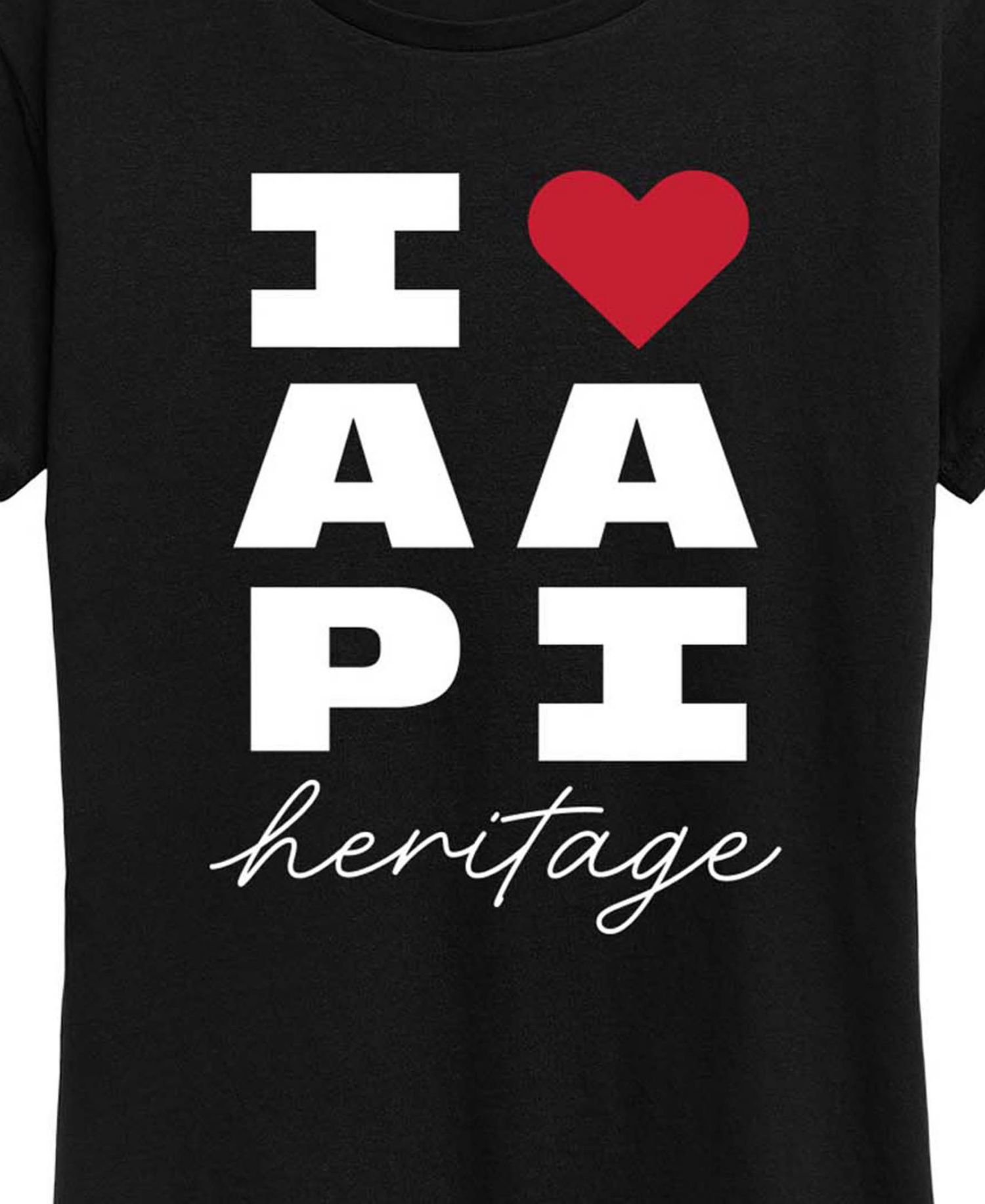 Plus Size Instant Message Heart AAPI Heritage Graphic T-Shirt
