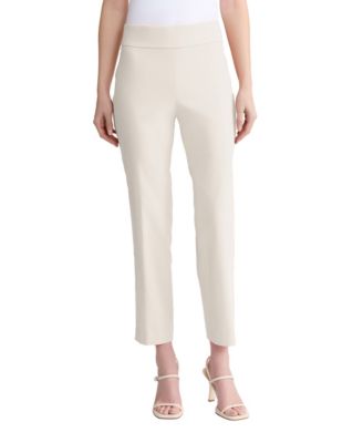 Women's Straight-Leg Pull-On Ankle Pants