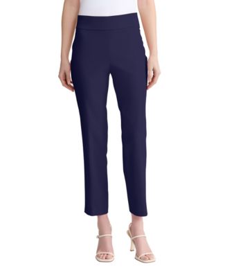 Women's Straight-Leg Pull-On Ankle Pants