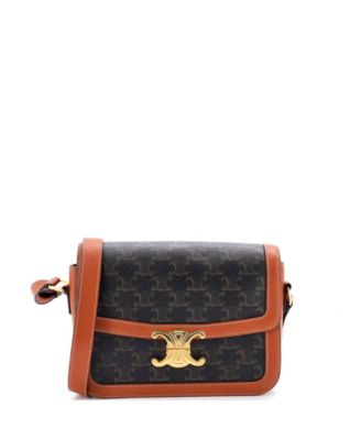 Medium Triomphe Shoulder Bag Triomphe Coated Canvas