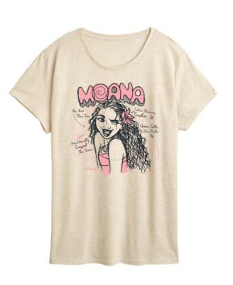 Plus Size Moana Sketch Graphic T-Shirt