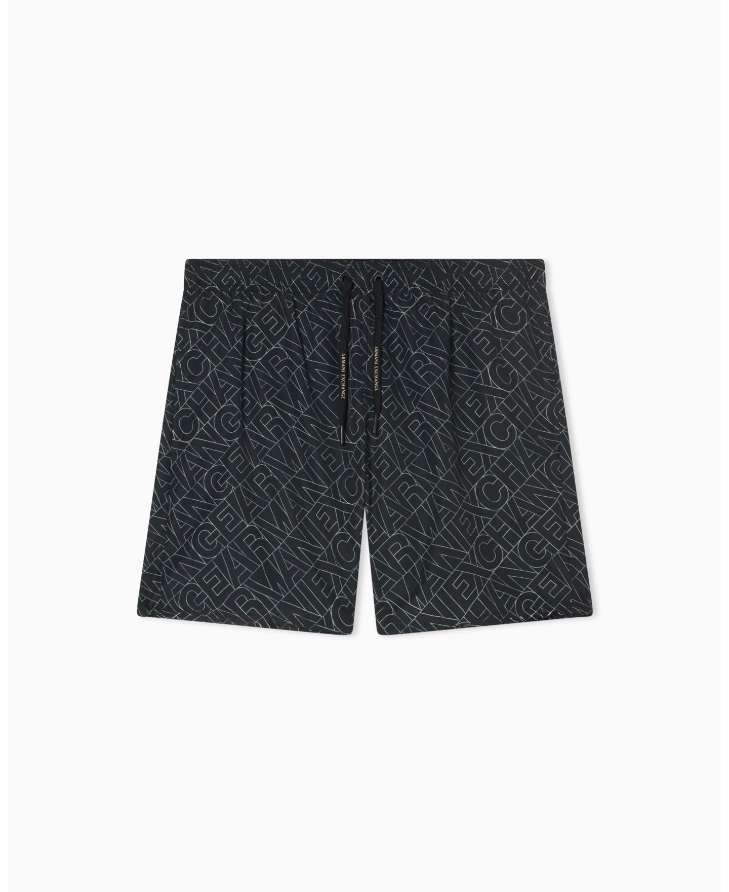 Плавки для мужчин, с логотипом — A|X Armani Exchange, цвет: Чёрный — фото 2
