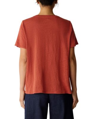 Women's Linen Jersey Crewneck T-Shirt