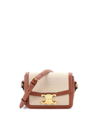Teen Triomphe Shoulder Bag Canvas with Leather