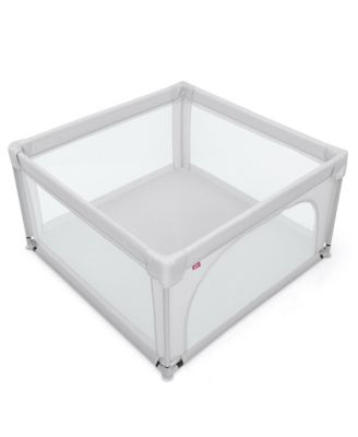 Toddler Playpen Large Safety Play Center Yard w/ 50 Ocean Balls Grey