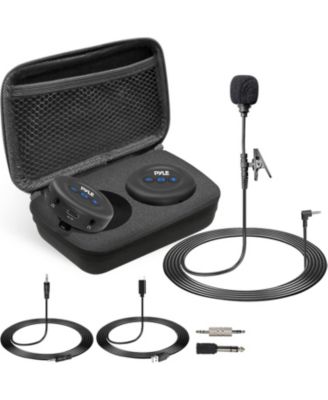 Wireless Transmitter and Receiver Set with Microphone Voice-Over (PDWMU20) - Plug and Play