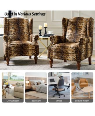 Jim Traditional Armchair with Thick Cushion