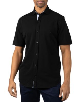 Men's Slub Pique Short Sleeve Shirt