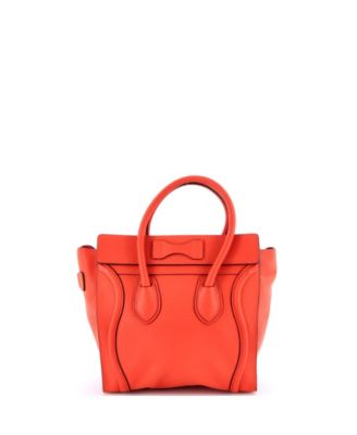 Micro Luggage Bag Grainy Leather