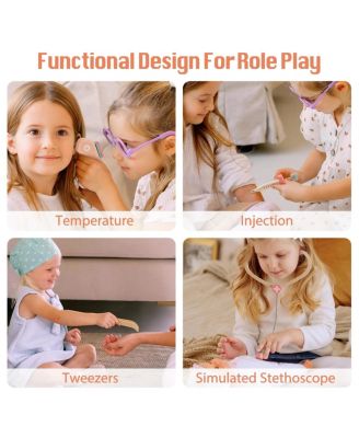Toy Tools Pretend Play Set, Emergency Center Doctor Nurse Parent Role Play, Toy Accessories for Girls, Boys, , 7.09"35.04"15.16"
