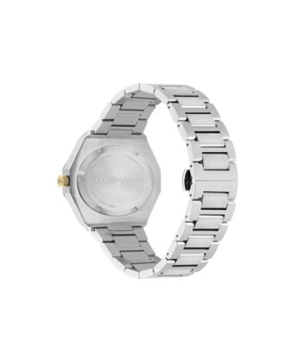 Men's Silver Stainless Steel Bracelet Watch, 40mm