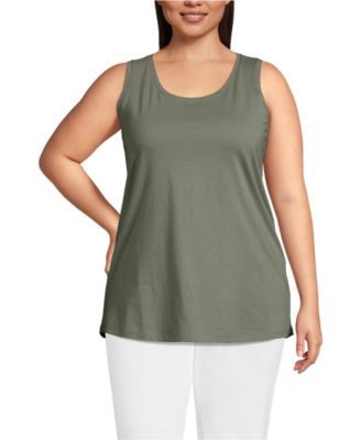 Plus Size Supima Cotton Tunic Tank Top