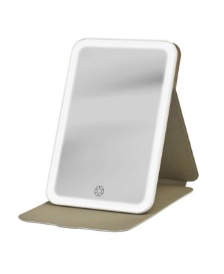 iCV10 Travel Lighted Makeup Mirror with Adjustable Stand