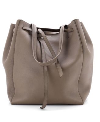 Medium Phantom Tie Cabas Tote Leather