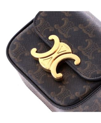 Mini Triomphe Shoulder Bag Triomphe Coated Canvas