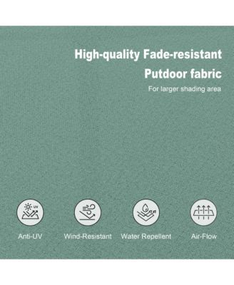 Large Double Sided Umbrella Outdoor Patio Umbrella with Base and Sand Bag