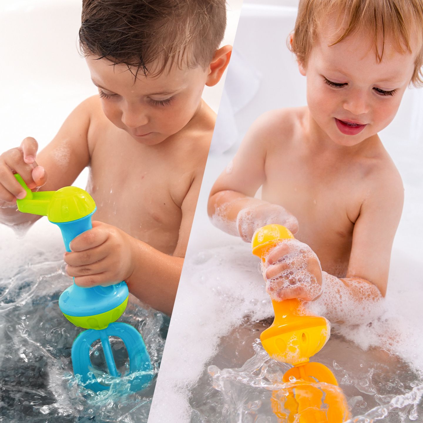 Детские игрушки Haba Kids Bubble Bath Whisk 2 Pack - Bath Toys for Sensory Play, Motor Skill Development, Water Play and Bath Time Fun, цвет: Синий — фото 4