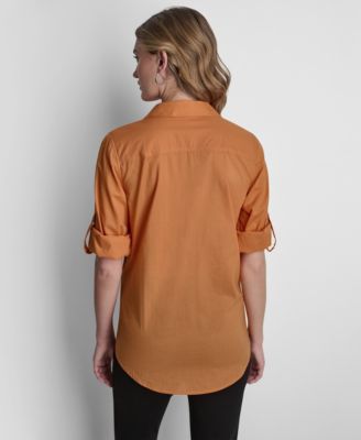 Women's Long Sleeve Button Up Shirts | Macy's