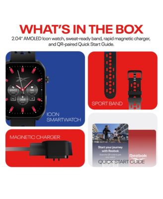 ICON Smartwatch with 2.04" AMOLED Display, 10-Day Battery Life, 80+ Sport Mode