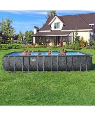 APX 365 Rectangular Above Ground Swimming Pool Set