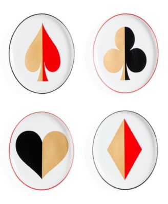 Dealer's Choice Canape Plates, Service For 4