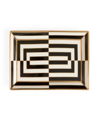 Op Art 13.38" Rectangle Serving Tray