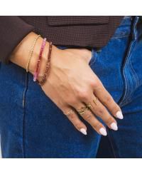 Ruby Ombre Bead Bracelet