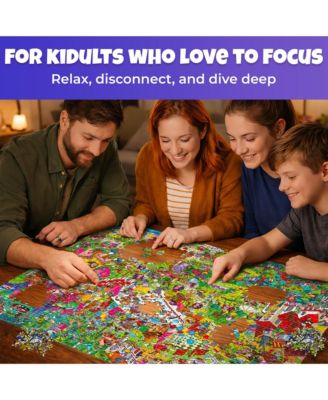 1000 Piece Puzzle for Adults Hood — Fantasy Adult Puzzles with Secret Tasks & Fairy Tale Audio Story for Deep Relaxation