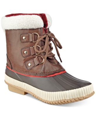 macy's tommy hilfiger duck boots