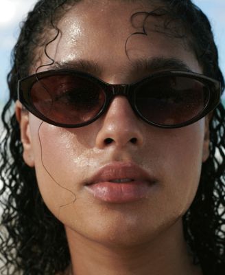 Women's Metallic Detail Asymmetrical Swimsuit