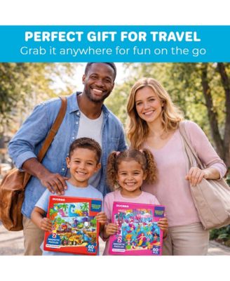 Magnetic Puzzles for Toddlers 3-5 – Search and Find 2 Pack, 60 Pieces Each