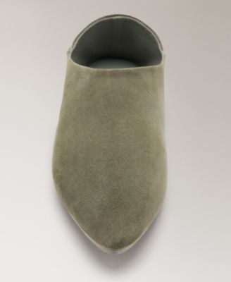 Women's Stitching Detail Leather Clogs