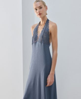 Women's Back Neckline Lace Nightgown