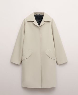 Women's Cotton Pockets Trench Coat