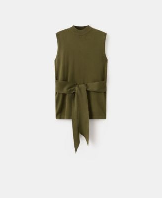 Women's Belt Knit Waistcoat