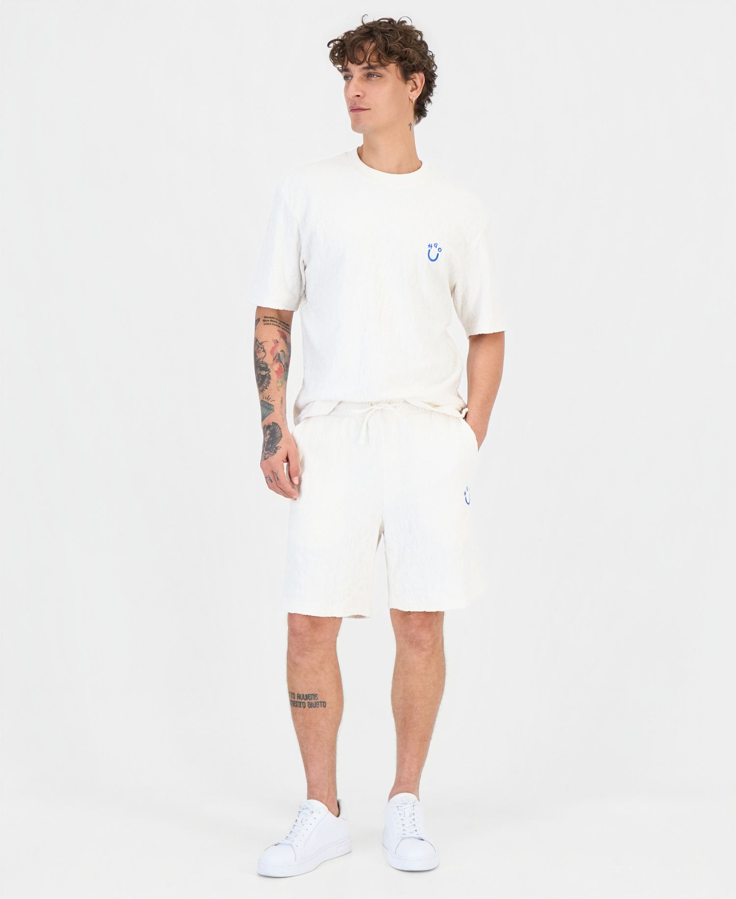 Men's Nagushort Cotton Jacquard Logo Shorts