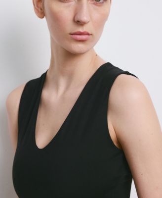 Women's Fitted V-Neck Dress