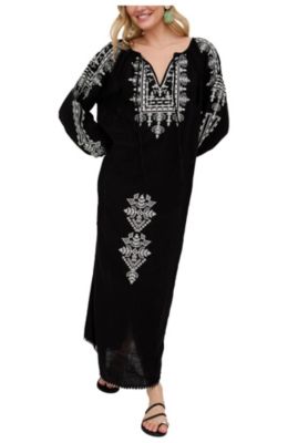 Women's Aurelia Kaftan Style Embroidered Maxi Dress