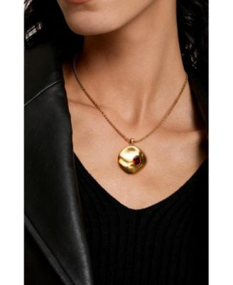 Garnet Pendant Necklace