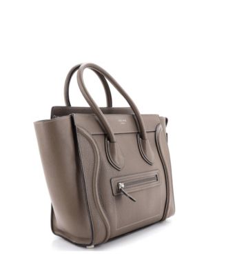 Micro Luggage Bag Grainy Leather